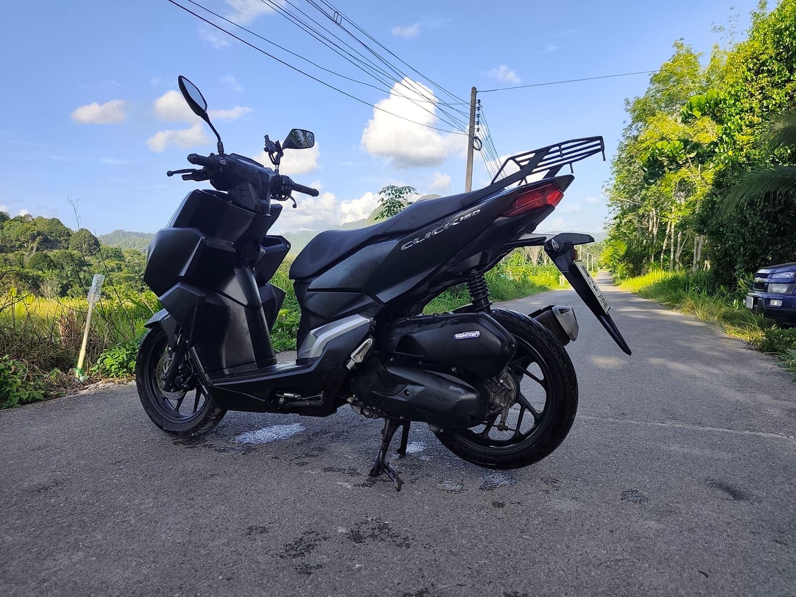 Honda Click 160 rear view — premium scooter for hire in Krabi
