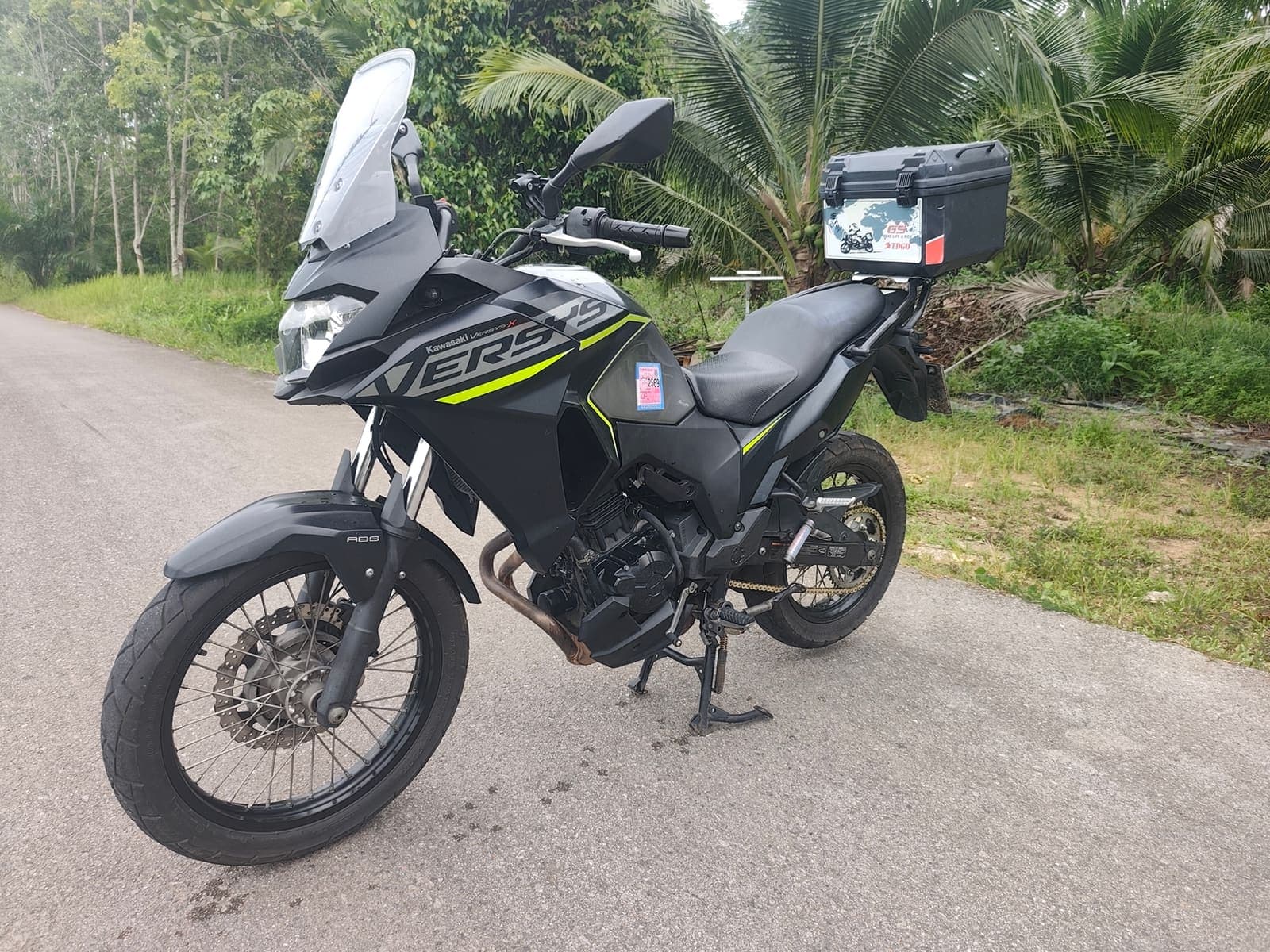 Kawasaki Versys-X 300 rear view — adventure motorcycle for hire in Krabi