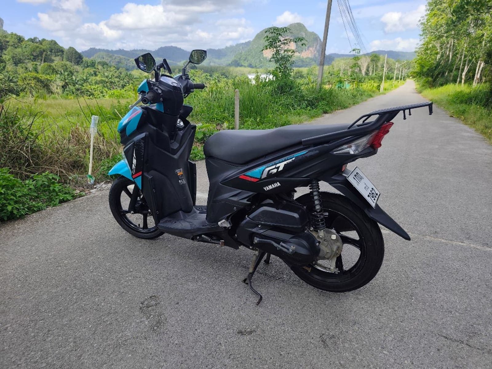 Yamaha GT 125 rear view — scooter for hire in Krabi