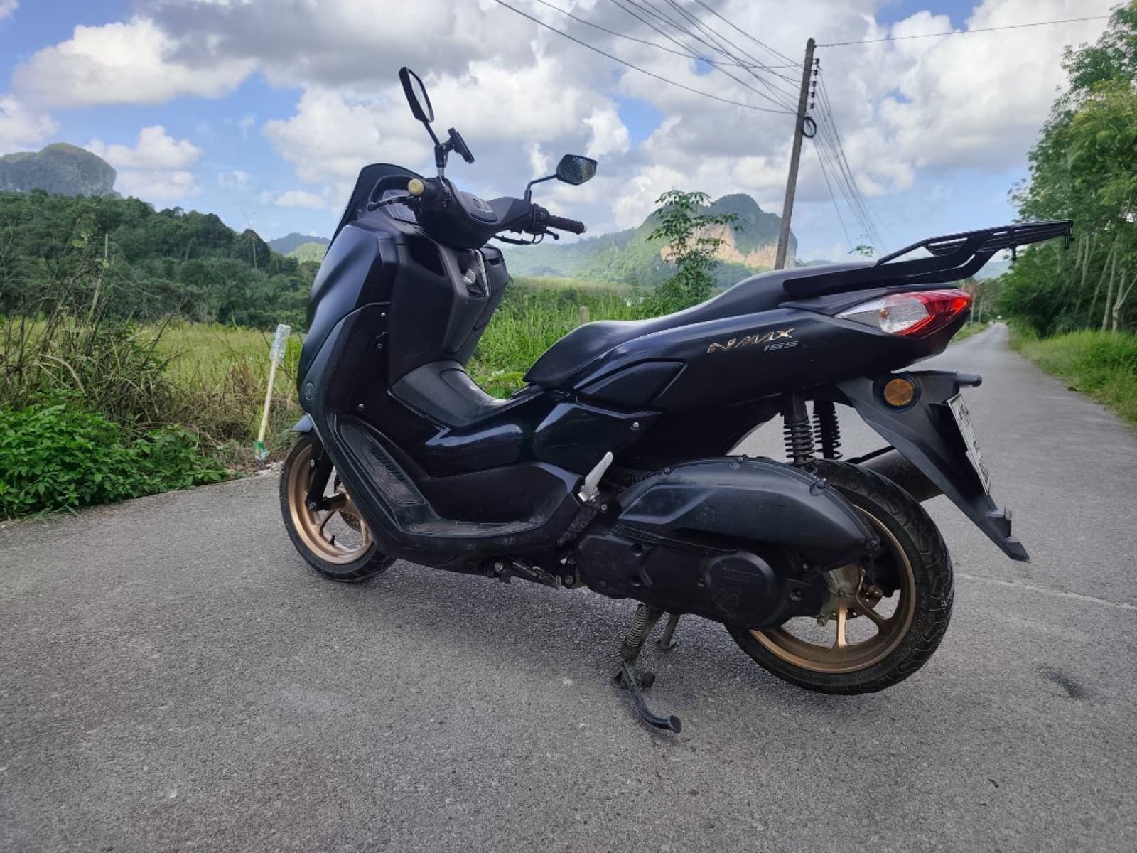 Yamaha NMAX 155 rear view — premium scooter for hire in Krabi