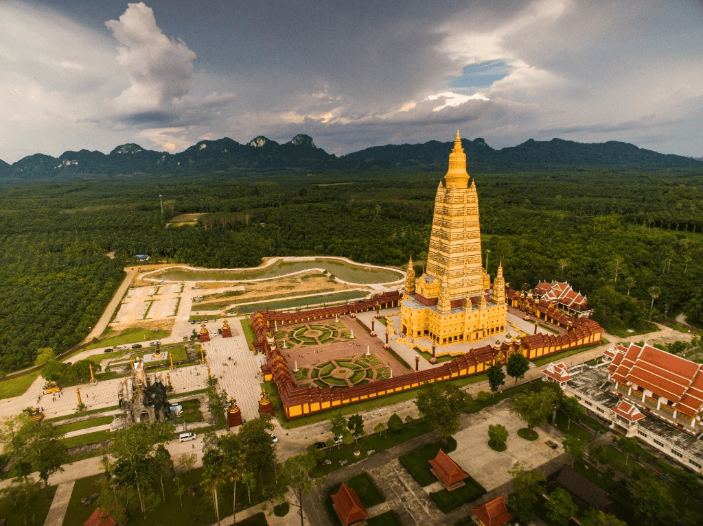 Wat Bang Tong golden temple complex — Phang Nga Temple Tour from Krabi