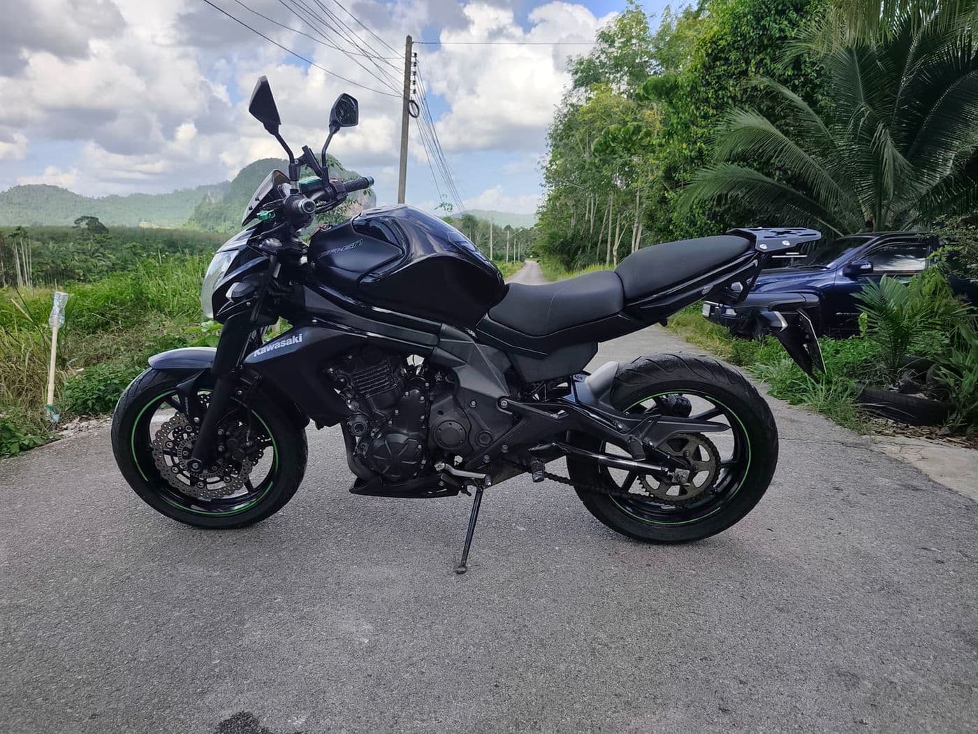 Kawasaki ER-6n versatile naked motorcycle for exploring Krabi