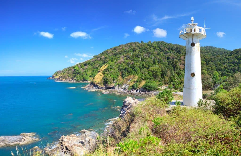 Mu Koh Lanta National Park lighthouse — Koh Lanta trip south from Krabi by scooter