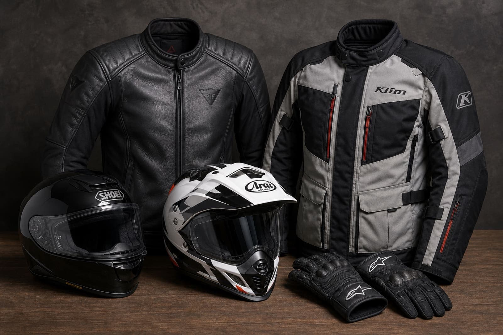Premium motorcycle riding gear available with Krabi rentals